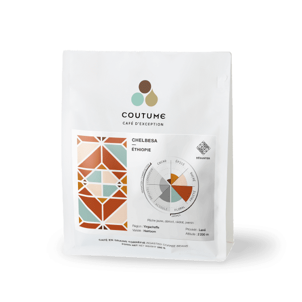 Café BIO en grains ou moulu Éthiopie | Chelbesa 250g